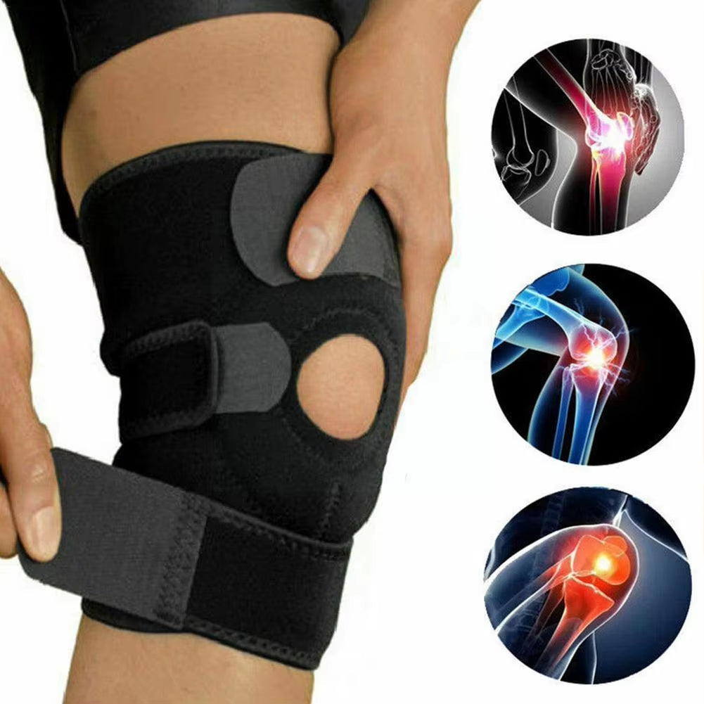 Sports Leg Knee Support Brace Wrap Protector Leg Compression Pad Belt Tape Safety Elastic Bandage Patella Fitness Knee Support